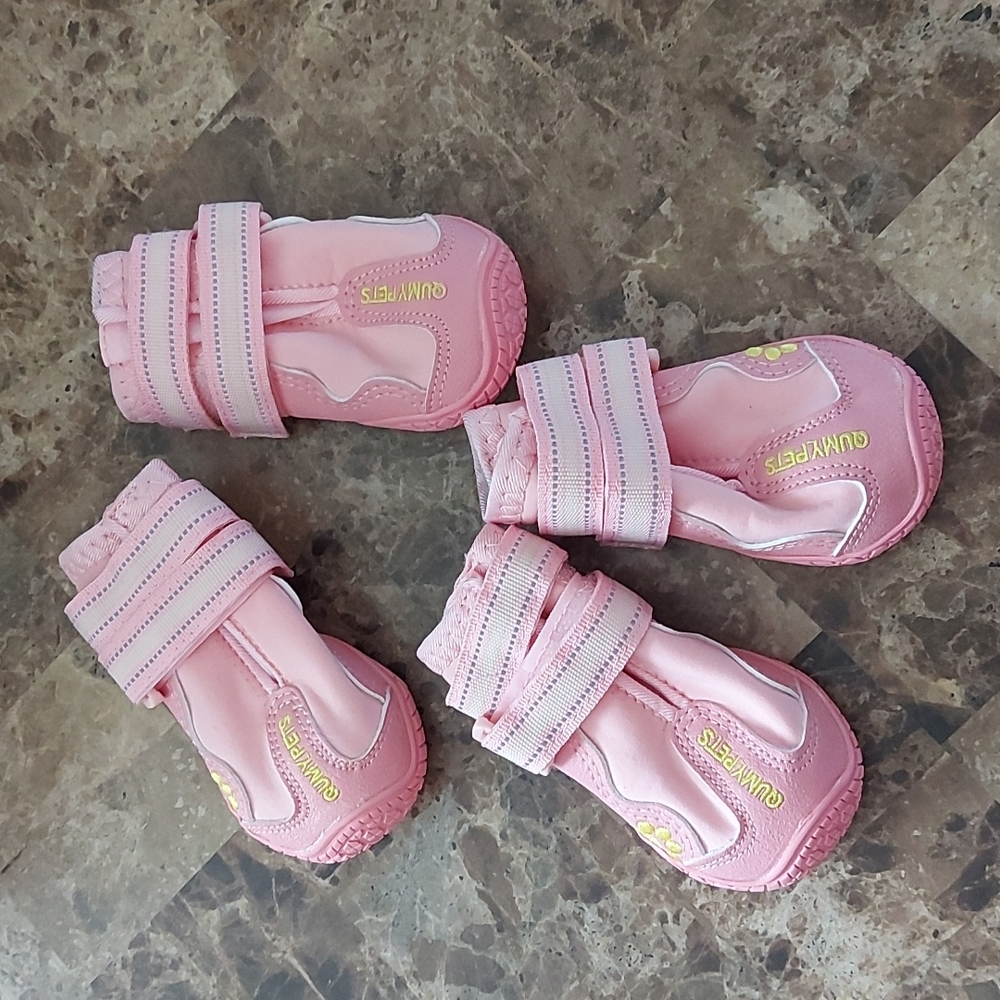 Pink Pet Booties, size 2, New
